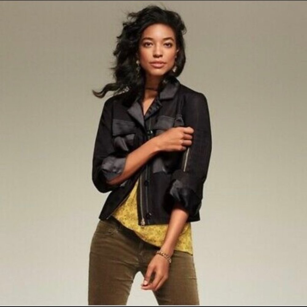 CAbi Back in Black Jacket NEW Size Medium